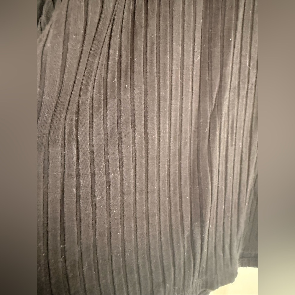 1. State Black Ribbed Top - Picture 5 of 5